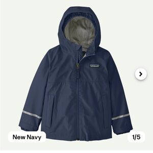 Patagonia New Baby Torrentshell 3L Rain Jacket Navy Size 3T